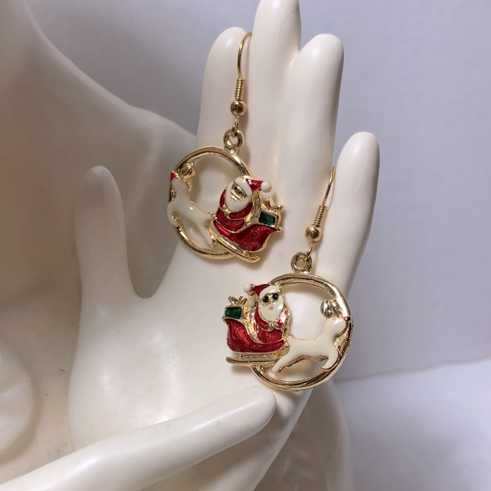Santa Earrings